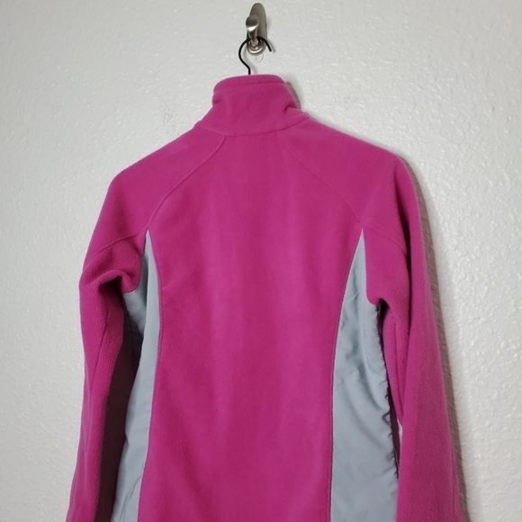 Columbia Fleece Full Zip Jacket in Pink & Gray - Picture 4 of 7
